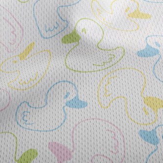 Colorful Little Duck Athletic Mesh Flat Back