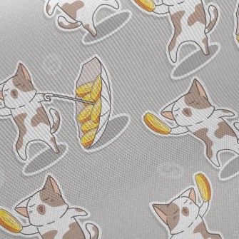 Dancing Coin Cat Twill