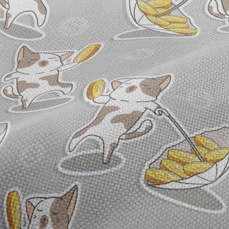 Dancing Coin Cat Performance Linen