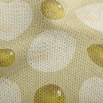 Glittering Polka Dots Athletic Mesh Flat Back