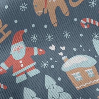 Santa Claus Delivering Gifts Standard Corduroy