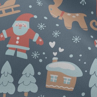 Santa Claus Delivering Gifts Chiffon