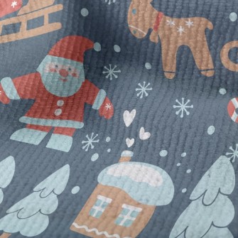 Santa Claus Delivering Gifts Terry