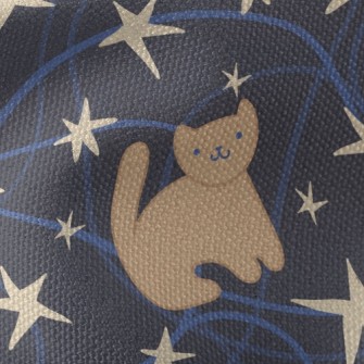 Cute Star Cat Waterproof Canvas