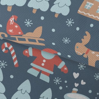 Santa Claus Delivering Gifts Waterproof Oxford