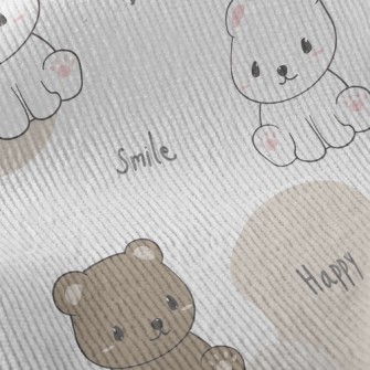 Smirking Bicolor Bear Standard Corduroy