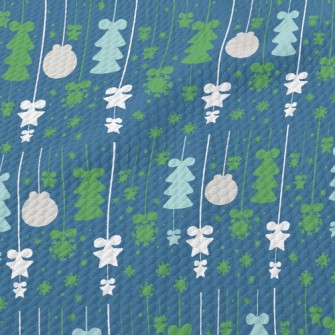 Christmas Tassel Decoration Birdseye Piqué