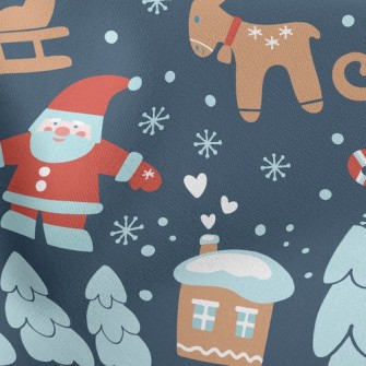 Santa Claus Delivering Gifts Stretch Ponte