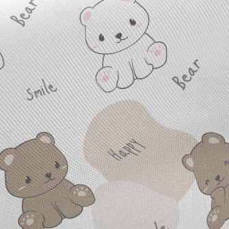 Smirking Bicolor Bear Twill