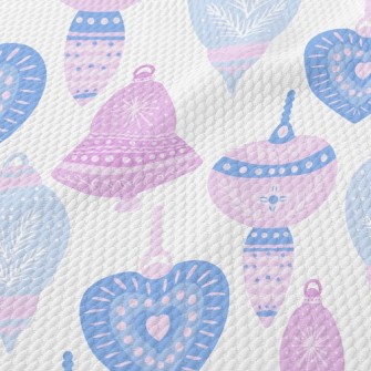 Exotic Christmas Ornaments Birdseye Piqué