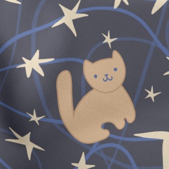 Cute Star Cat Stretch Ponte