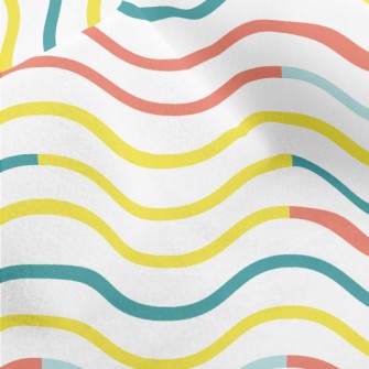 Gentle Zigzag Waves Micro Fleece