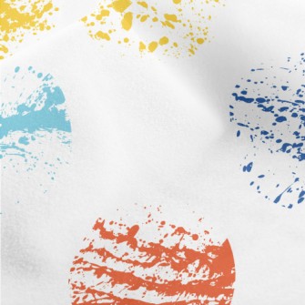 Rubbing Colorful Dots Micro Fleece