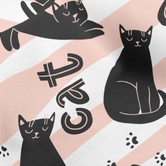 Lazy Posture Black Cat Micro Fleece