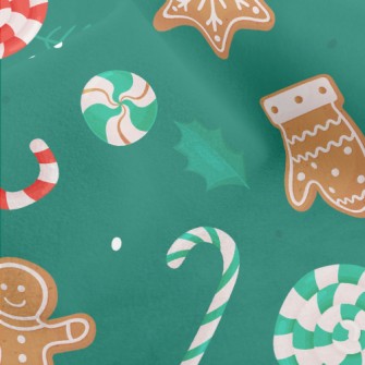 Merry Christmas Cookies Micro Fleece