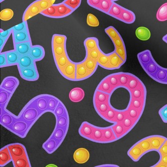 Doudou Colorful Numbers Micro Fleece
