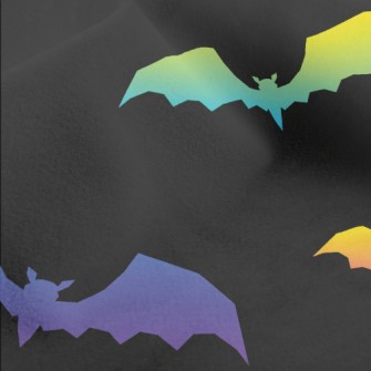 Neon Glow Bat Micro Fleece