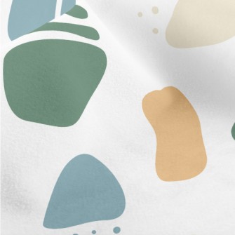 Abstract Irregular Color Block Micro Fleece