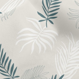 Elegant And Flowing Leaves Micro Fleece