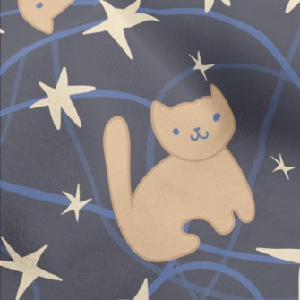 Cute Star Cat Micro Fleece