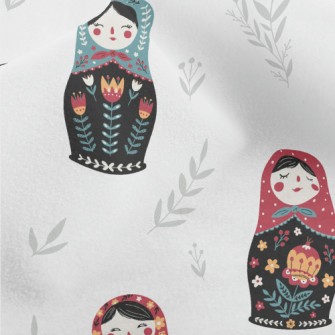 Colorful Russian Doll Micro Fleece