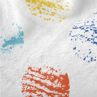 Rubbing Colorful Dots Minky