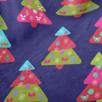 Colorful Christmas Tree Minky