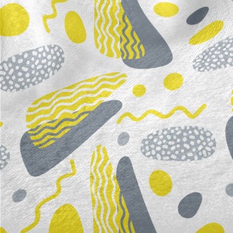 Wavy Geometric Color Blocks Minky