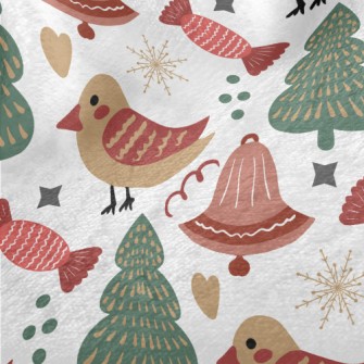 Cute Bird And Candy Minky