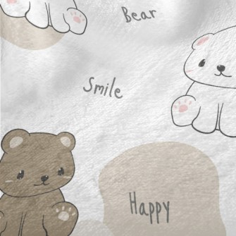 Smirking Bicolor Bear Minky