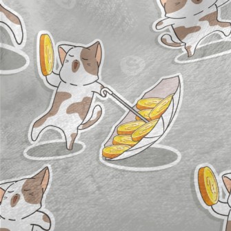 Dancing Coin Cat Minky