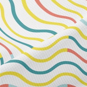 Gentle Zigzag Waves Piqué