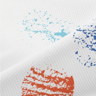 Rubbing Colorful Dots Piqué