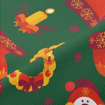 Christmas Candlelight Toys Piqué