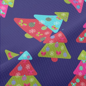 Colorful Christmas Tree Piqué