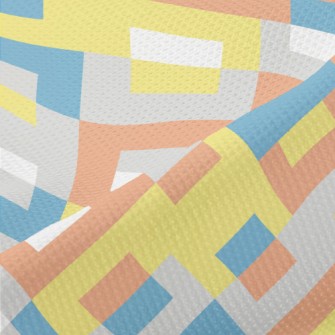 Stitching Contrasting Rhombus Piqué