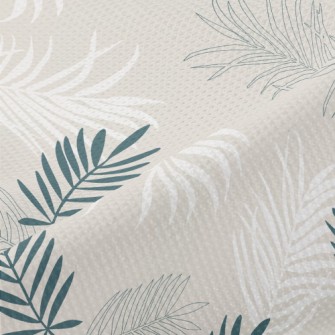 Elegant And Flowing Leaves Piqué