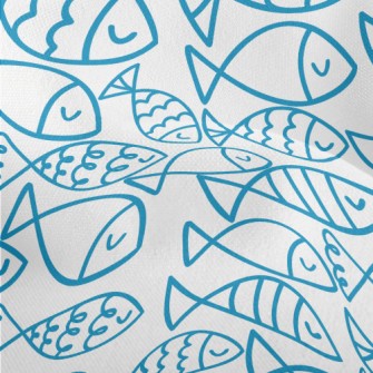 Fish Swarm Lightweight Performance Linen
