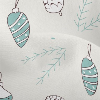 Hazelnut Fallen Leaves Lightweight Performance Linen