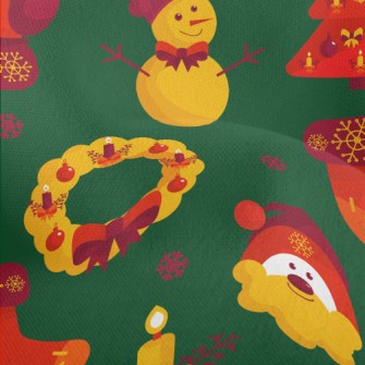 Christmas Candlelight Toys Lightweight Performance Linen