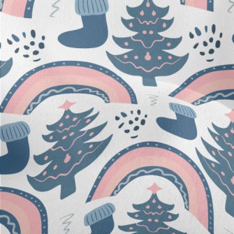 Fairy Tale Style Christmas Tre Lightweight Performance Linen