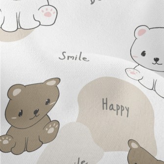 Smirking Bicolor Bear Lightweight Performance Linen