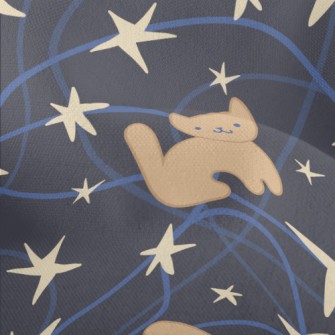 Cute Star Cat Lightweight Performance Linen