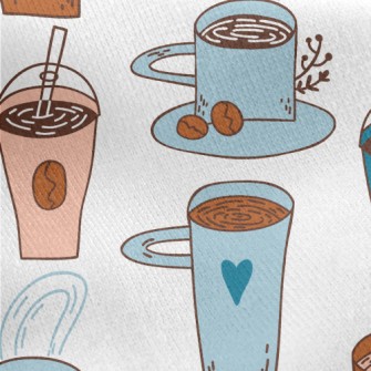 Warm Coffee Hot Cocoa Jersey Backed Fleece