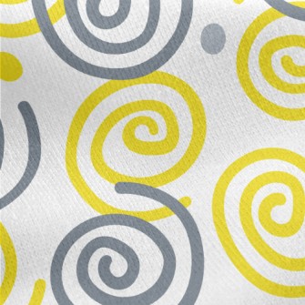 Two-tone Swirl Pattern Jersey Backed Fleece