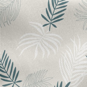 Elegant And Flowing Leaves Jersey Backed Fleece