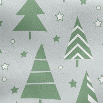 Live Star Christmas Tree Jersey Backed Fleece