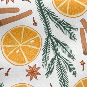 Orange Deadwood Cookies Jersey Backed Fleece