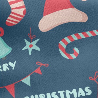 Merry Christmas Jersey Backed Fleece