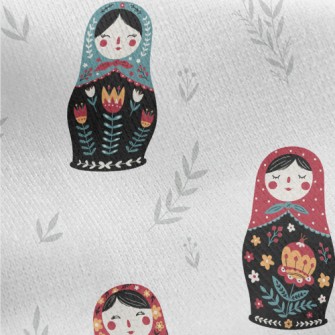 Colorful Russian Doll Jersey Backed Fleece